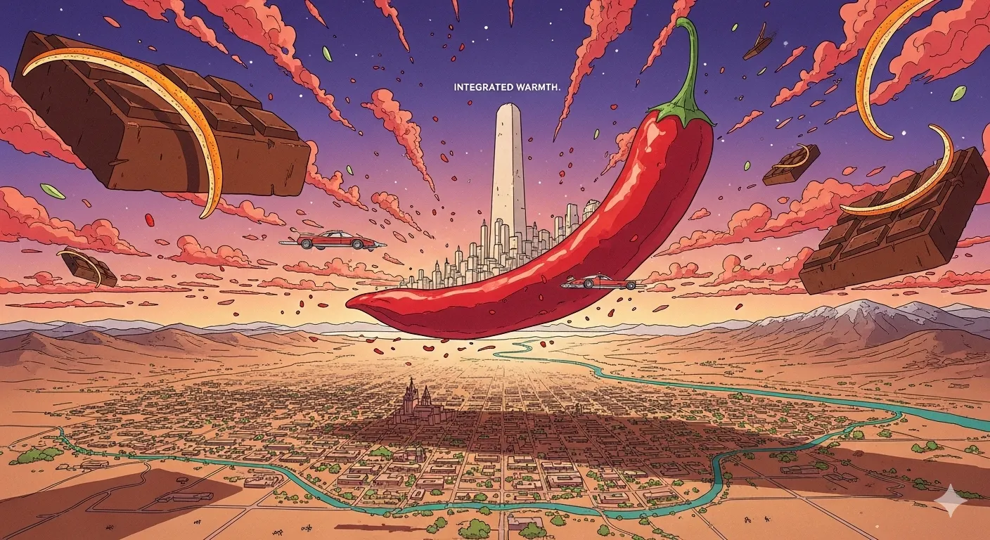Illustration for Chile Chocolate