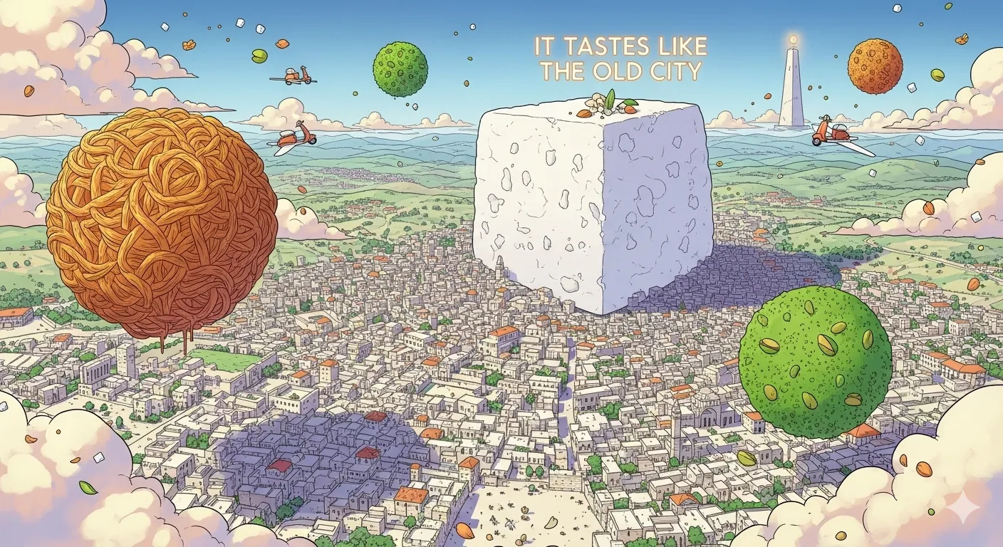 Illustration for Nabulsi Knafeh